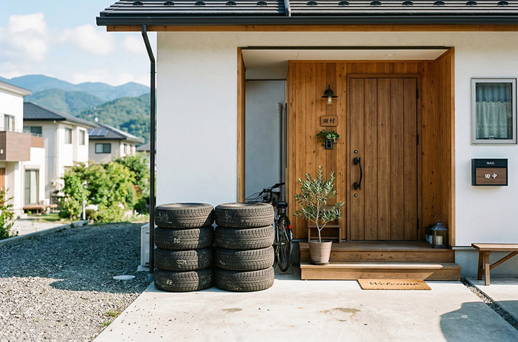 スタッドレスタイヤの収納場所──盲点になりやすい「大物」