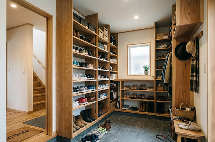玄関まわり・シューズクローク──「扉一枚」で動線が変わる