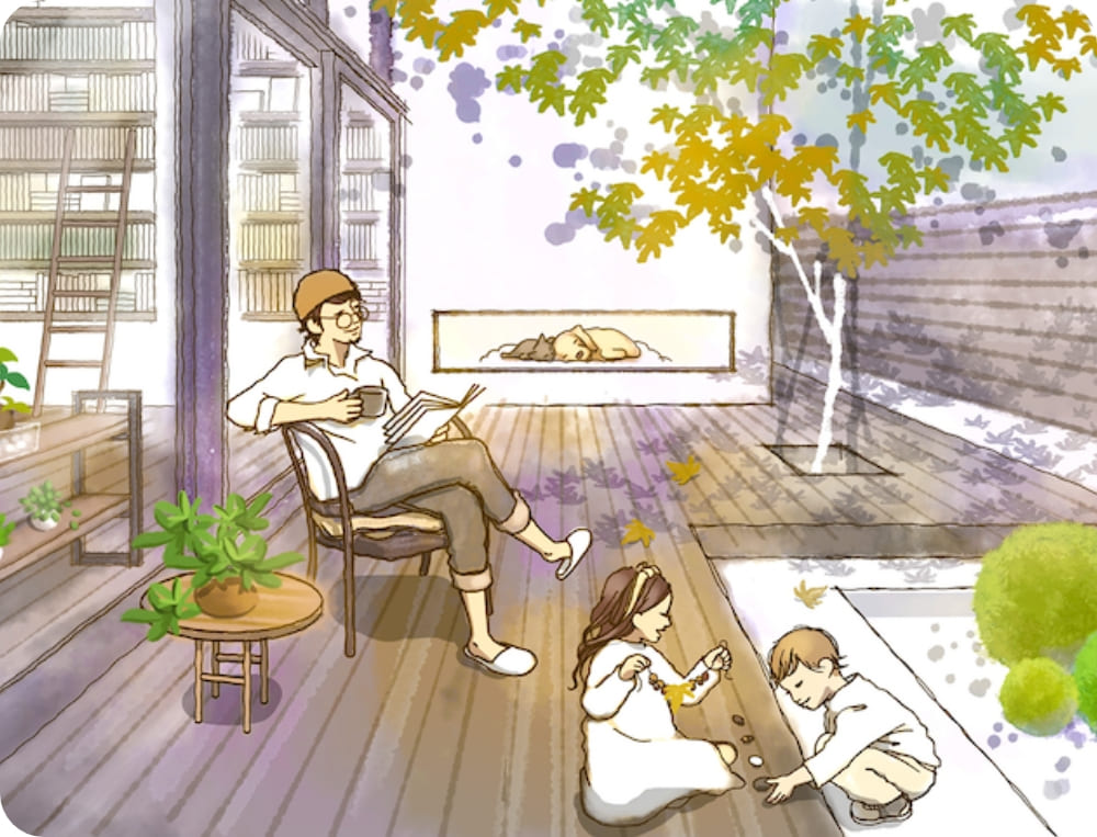 自然と調和する、開放的で上質な暮らし