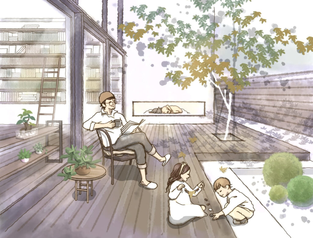 自然と調和する、開放的な暮らし